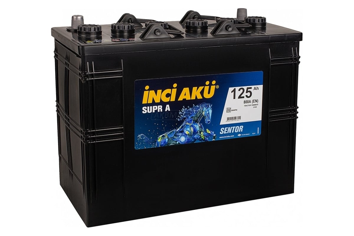 Аккумулятор INCI AKU Supr A 125R 800A 344x172x230 462975 - выгодная цена,  отзывы, характеристики, фото - купить в Москве и РФ