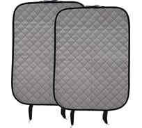 Защитная накидка на спинку сиденья A2DM комплект 2 шт, ромб серый/черный 118214