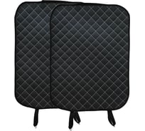 Защитная накидка на спинку сиденья A2DM комплект 2 шт, ромб черный/белый 118201