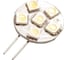 Автолампа SKYWAY диод G4 12V 6 SMD диодов 1-конт Белая Габариты, стопы SG4-6SMD-5050 1