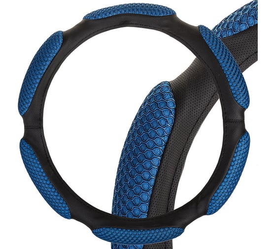 Оплетка SKYWAY Sponge snood 6 подушечек L Синяя экокожа S01102249 1