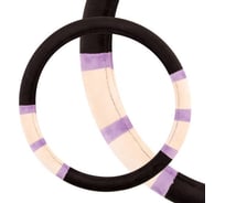 Оплетка SKYWAY Arctic-5 L черно/бежево/фиолетовая искусственный мех S01107008