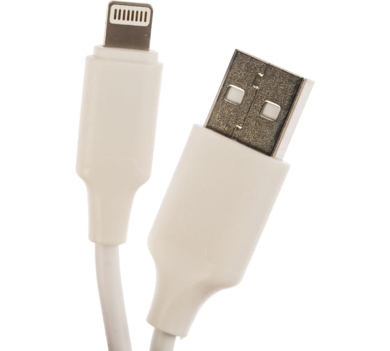Автомобильное зарядное устройство TFN 1 А, кабель 8pin, белый -CC1U1ALIGWH