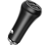 Автомобильное зарядное устройство TFN RAPID 2 USB, 2.4 А, QuickCharge, черный -CCRPD04