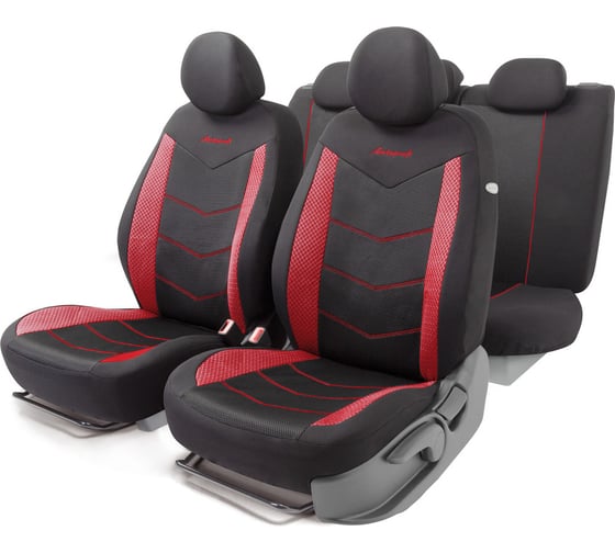 Авточехлы AUTOPROFI AEROBOOST AER-1102 BK/RD