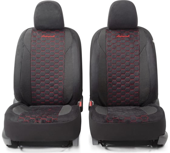 Авточехлы AUTOPROFI ALCANTARA ALC-1505 BK/RD