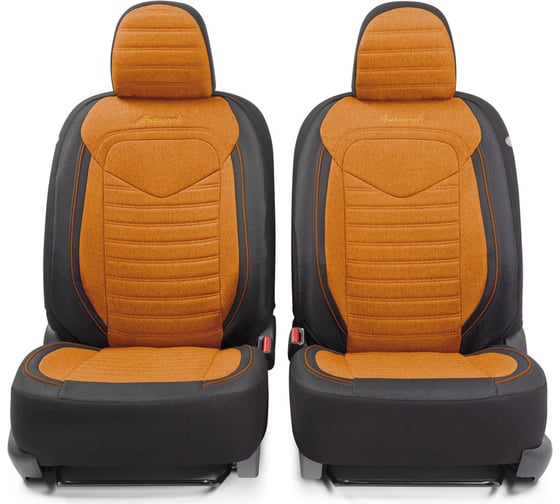 Авточехлы AUTOPROFI LINEN LIN-1505 BK/ORANGE