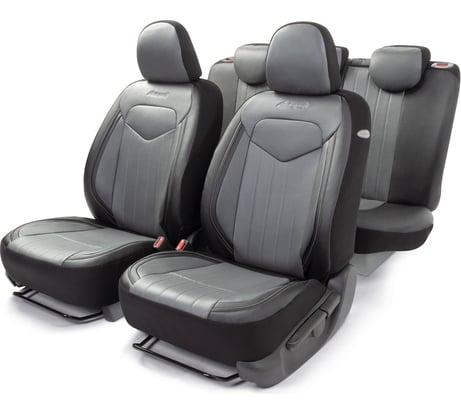 Авточехлы AUTOPROFI SIGNATURE SGN-1505GF BK/GY