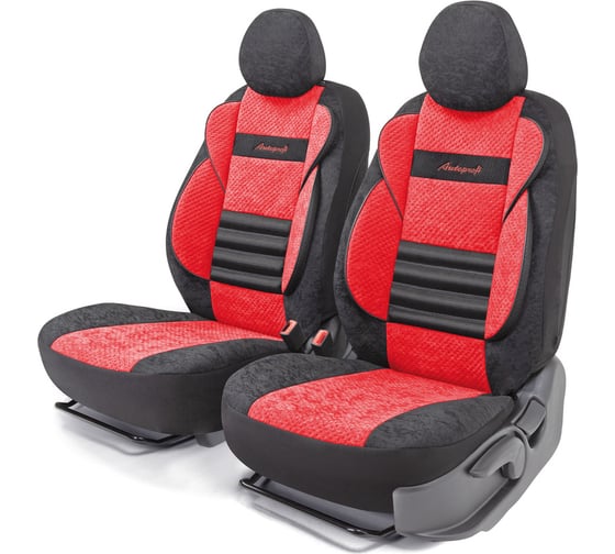 Получехлы на передние сиденья AUTOPROFI COMFORT COMBO CMB-0405 BK/RD 1
