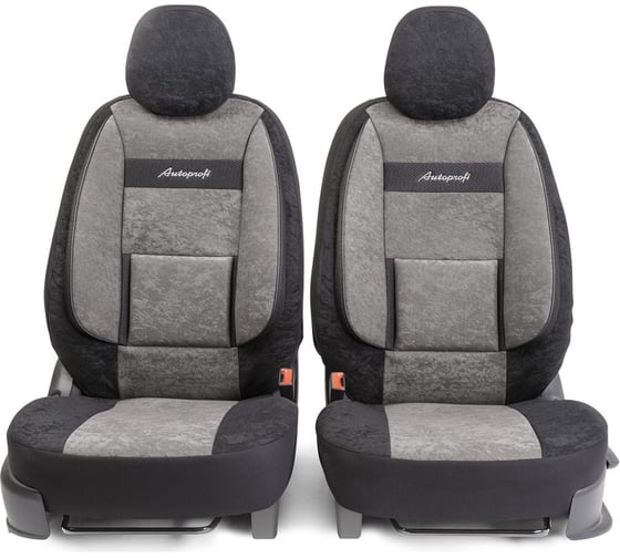 Получехлы на передние сиденья AUTOPROFI COMFORT COM-0405 BK/D.GY