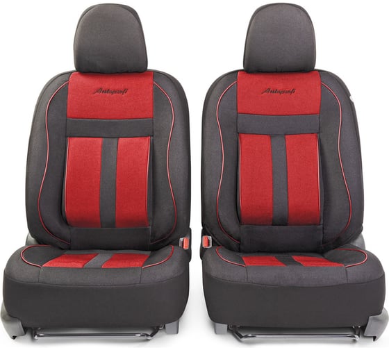 Получехлы на передние сиденья AUTOPROFI CUSHION COMFORT CUS-0405 BK/RD