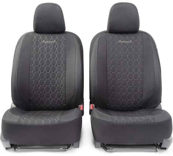 Получехлы на передние сиденья AUTOPROFI VERONA VER-0405 BK/GY