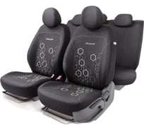 Авточехлы AUTOPROFI HOLOGRAM HOL-1102 BK/WH