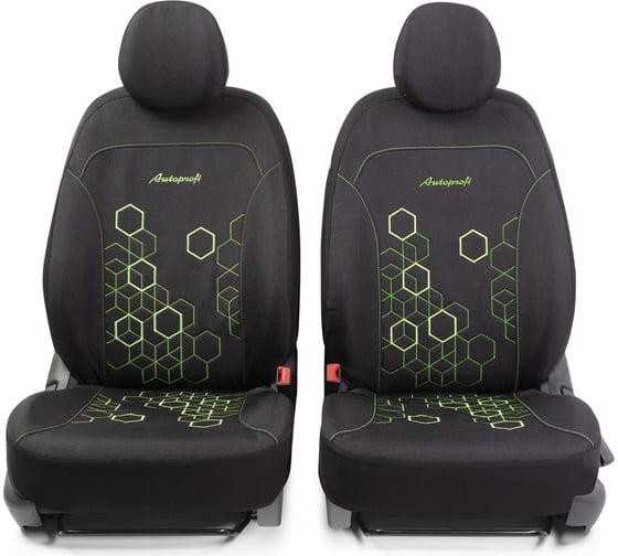 Авточехлы AUTOPROFI HOLOGRAM HOL-1102 BK/GREEN