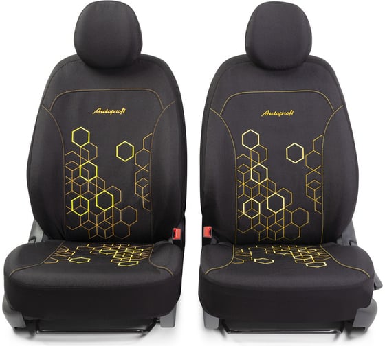 Авточехлы AUTOPROFI HOLOGRAM HOL-1102 BK/YE