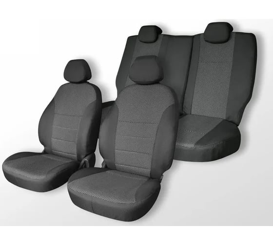 Чехлы на сиденья DEFLY Ford Focus 2, 2004-2011, жаккард Fr1-2