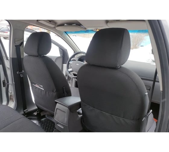 Чехлы на сиденья DEFLY Ford Focus 2, 2004-2011, жаккард Fr1-2