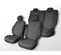 Чехлы на сиденья DEFLY Nissan Almera, 2012-2019, сплошной задний ряд, жаккард Nis3-2