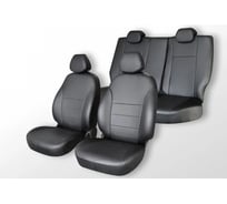 Чехлы на сиденья DEFLY Toyota Corolla Fielder (E160), 2012-н.в., Hybrid, экокожа черная Ty45-2K