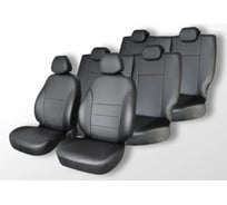 Чехлы на сиденья DEFLY Toyota Gaia (XM10), 1998-2004, 7 мест, экокожа черная Ty58-7-2K