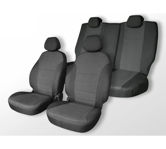 Чехлы на сиденья DEFLY Toyota Land Cruiser Prado (J120), 2002-2009, левый руль, жаккард Ty13-2