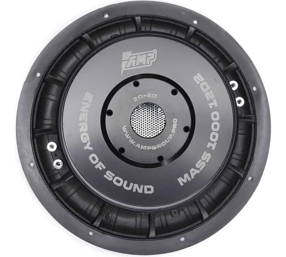 Сабвуферный динамик AMP MASS 1000 12D2, 2+2 Ом, rms1000 (2) В0000036163
