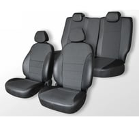 Чехлы на сиденья DEFLY Ford Focus 2, 2004-2011, экокожа черная/жаккард Fr1-2C