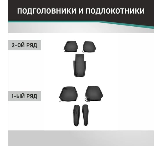 Чехлы на сиденья DEFLY Honda CR-V (RE), 2006-2012, экокожа черная Hon1-2K