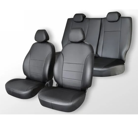 Чехлы на сиденья DEFLY Nissan Qashqai (J11), 2013-2022, экокожа черная Nis8-2K