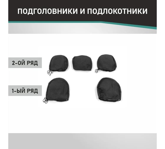 Чехлы на сиденья DEFLY Nissan X-Trail (Т32), 2013-2022, экокожа черная Nis7-2K