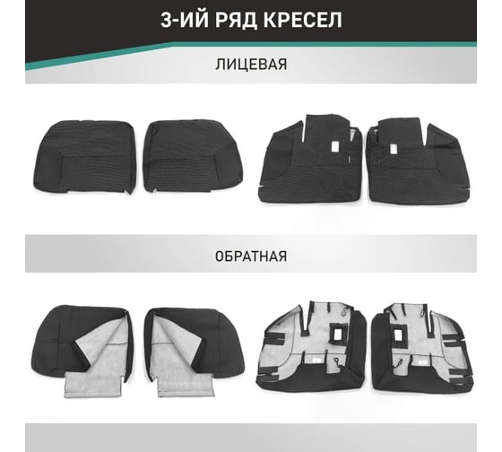 Чехлы на сиденья DEFLY Honda Stepwgn, 2001-2003, 7 мест, жаккард Hon3-7-2