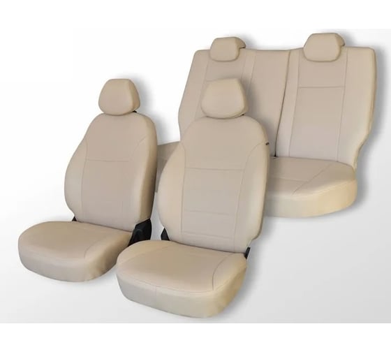 Чехлы на сиденья DEFLY Toyota Premio (T240), 2001-2007, экокожа черная Ty22-2K 1