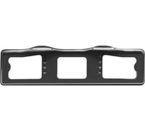 Рамка для номера автомобиля DEFLY с верхней подсветкой, пластиковая, черная DAB001-b