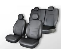 Чехлы на сиденья DEFLY Mitsubishi Lancer, 2007-2011, седан, Intense, экокожа черная Mts4-2K