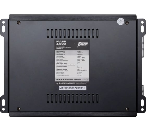 Усилитель AMP MASS 1.800(6) В0000035191