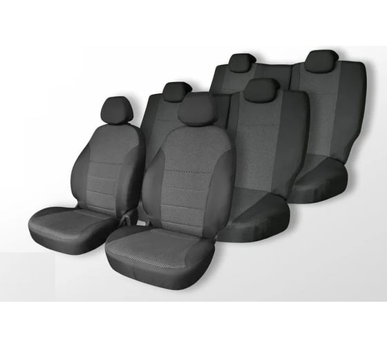 Чехлы на сиденья DEFLY Toyota Land Cruiser (J200), 2007-2015, спинка 2 ряда 40/20/40, 7 мест, жаккард Ty40/7-2 1