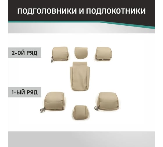 Чехлы на сиденья DEFLY Toyota Allion (T240), 2001-2007, экокожа бежевая Ty19-6K