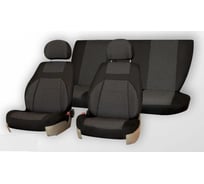 Чехлы на сиденья DEFLY ГАЗ 3110, 1997-2009, дополнительная боковая поддержка, жаккард черный/серый G011-D2