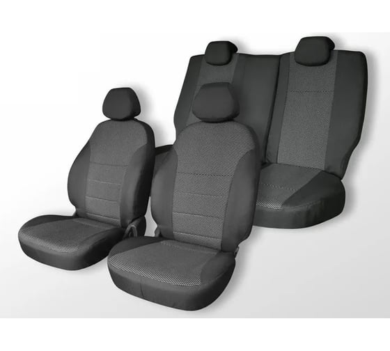 Чехлы на сиденья DEFLY Toyota Aqua (P10), 2011-2021, задний ряд 60/40, жаккард Ty61-2 1