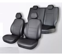 Чехлы на сиденья DEFLY Chery Tiggo T11, 2005-2013, задний ряд 50/50, экокожа черная Cr1-2K