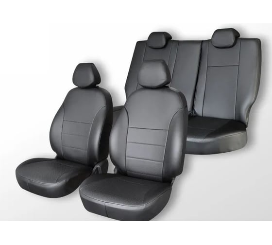 Чехлы на сиденья DEFLY Hyundai Creta, 2020-2022, экокожа черная Hnd5-2K
