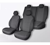 Чехлы на сиденья DEFLY Volkswagen Polo, 2010-2020, седан, сплошной задний ряд, жаккард Vw2-2