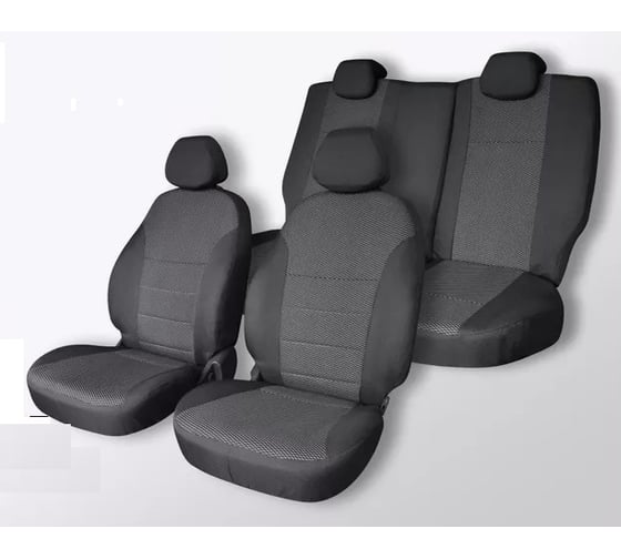Чехлы на сиденья DEFLY Volkswagen Polo, 2010-2020, седан, сплошной задний ряд, жаккард Vw2-2 1