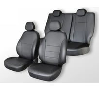 Чехлы на сиденья DEFLY Toyota Camry (XV30), 2001-2006, экокожа черная Ty8-2K