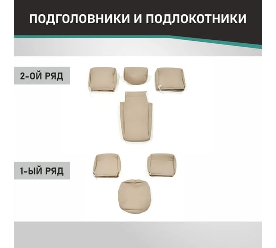 Чехлы на сиденья DEFLY Toyota Land Cruiser (J100), 1998-2007, левый руль, жаккард Ty15-2