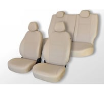 Чехлы на сиденья DEFLY Lexus LX470, 1998-2007, 7 мест, экокожа бежевая Lx2-7-6K