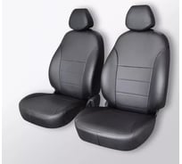 Чехлы на сиденья DEFLY Kia Rio, 2016-2022, передний ряд, экокожа черная Kia3-2-2K