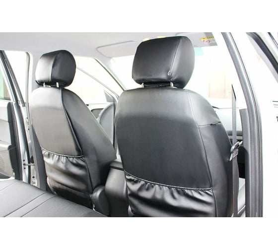 Чехлы на сиденья DEFLY Hyundai Creta, 2015-2021, экокожа черная Hnd3-2K