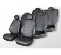 Чехлы на сиденья DEFLY Toyota Ipsum/Picnic, 2001-2009, 7 мест, второй ряд 60/40, экокожа черная Ty33-7-2K