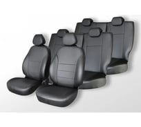 Чехлы на сиденья DEFLY Lexus GX470, 2002-2009, 7 мест, экокожа черная Lx6-7-2K